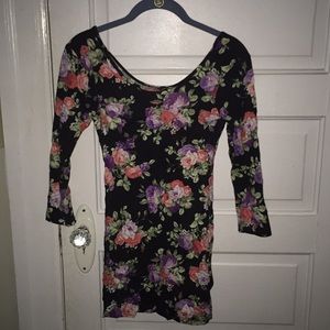 Floral body con dress